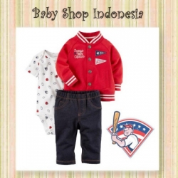 jaket carters merah  large